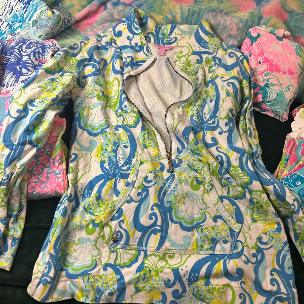 lilly pulitzer Crystal Coast Womens Pop Over M